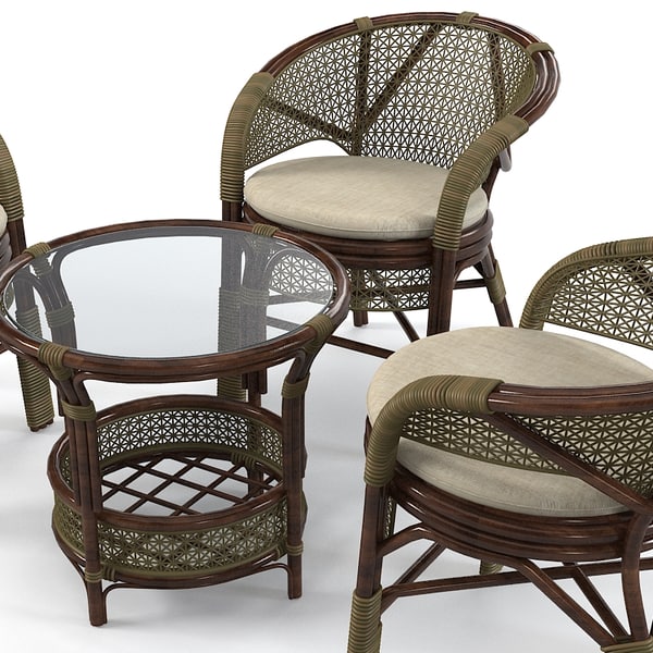 x wicker garden furniture set